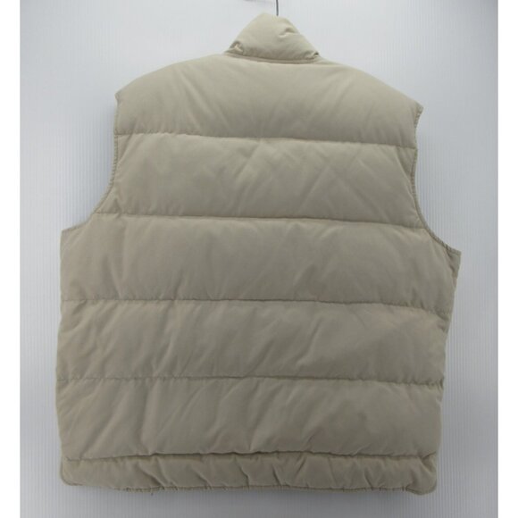VINTAGE Eddie Bauer Vest XL Cream Goose Down Puffer Coat 90s Ski * - Picture 6 of 9